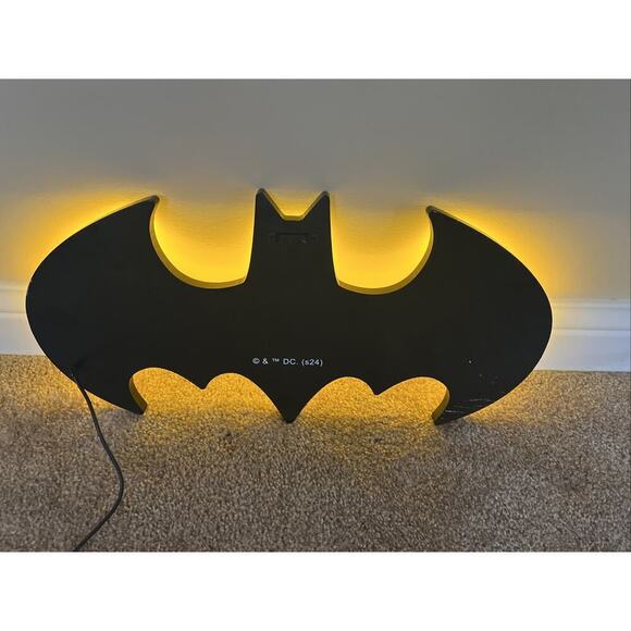 LED Batman Dark Knight Neon Sign Light Home Room Wall Decor Man Cave Nightlight - Picture 6 of 6